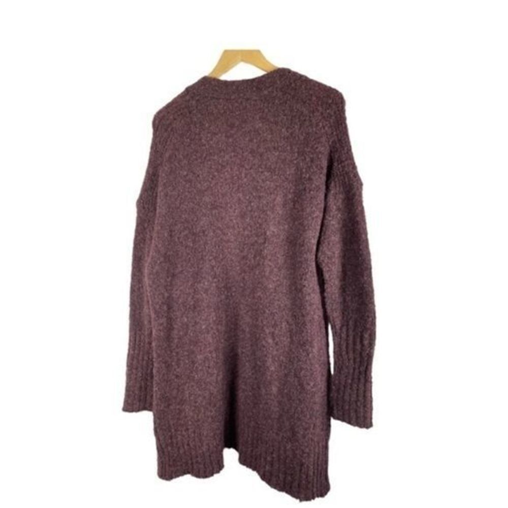 Treasure and Bond Burgundy Wool Alpaca Cardigan Medium - Picture 4 of 7